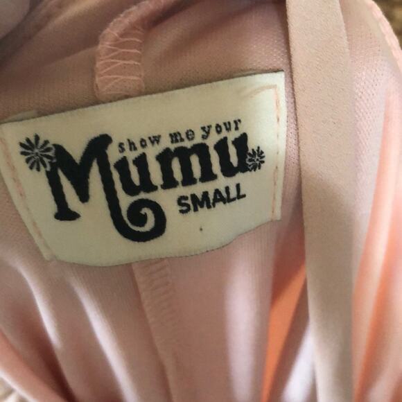 Show Me Your Mumu SMYM T-Rex dusty blush maxi dress NEW SMALL - Picture 2 of 4